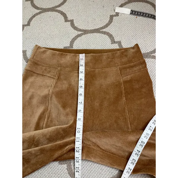 OFFLINE Aerie Ribbed Velour Bootcut Pull On Pants Faux Back Pockets Size Large - Image 5