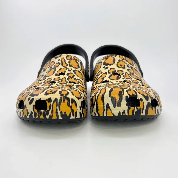 Disney Parks Animal Kingdom Mickey Mouse Leopard Print Crocs Clogs M8 W10 Travel - Image 4