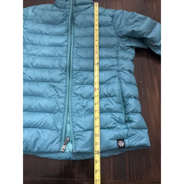 REI Co-Op Teal Puffer Down Insulated Full Zip Jacket Kids XL (18) Packable - Image 12
