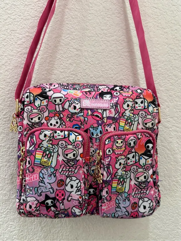TOKIDOKI Y2Kawaii Double Pocket Super Kawaii Crossbody Bag - Image 15