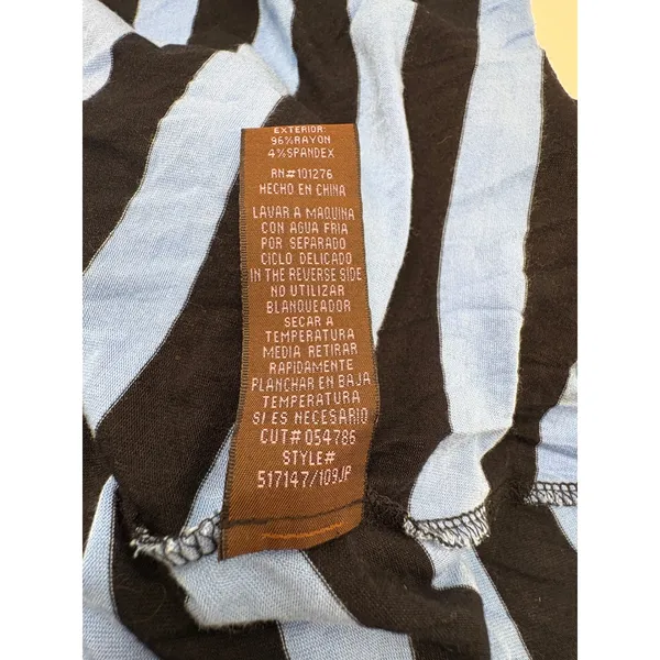 Anthropologie Moth Striped Maxi Dress Y2K 90s Coastal Cool Girl Stretch Nautical - Image 9