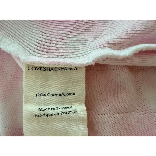 Love Shack Fancy Yulia Long Sleeve Top Size Large hand Dye Sugar Poppy Pink - Image 5