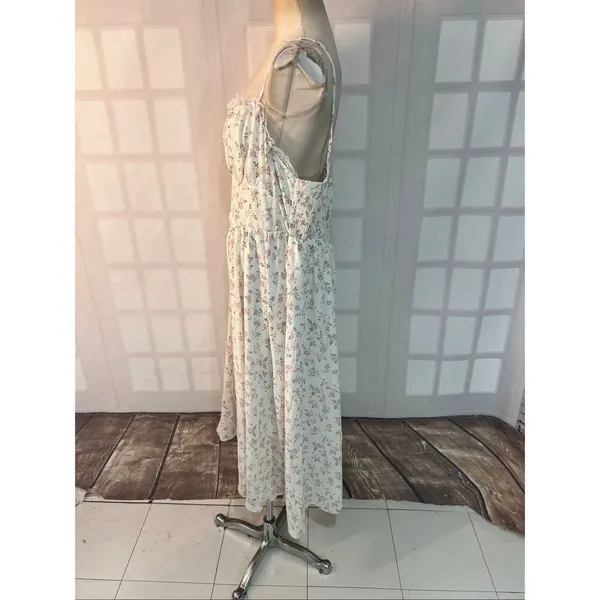 SHEIN Mod NWT Multicolor Floral Lace Trim Smocked Romantic Sundress Size 2XL - Image 7