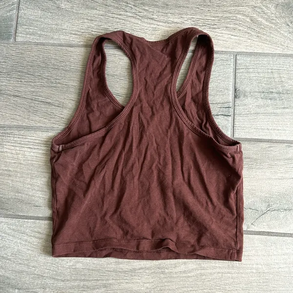 Active basic brown tank top - Image 3