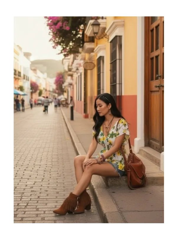 Y2K: Yag Couture ✿ Trendy Spring Floral Print Babydoll Tunic Top ✿ White ✿ Large - Image 15