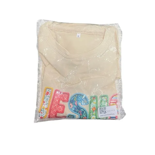 JESUS Graphic Sweatshirt in Beige, Size 2XL​ - Image 4