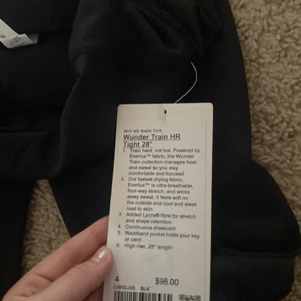 Lululemon NWT WUNDER TRAIN hr tight 28 - Image 3
