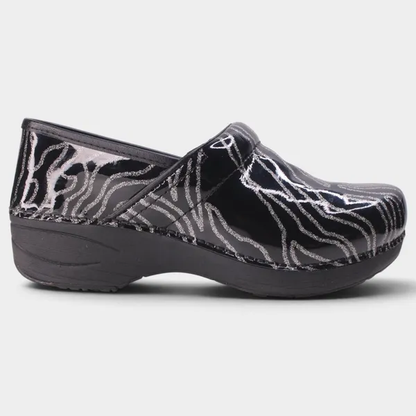Dansko XP 2.0 Glitter Waves Patent Clogs Women 37 - Image 2