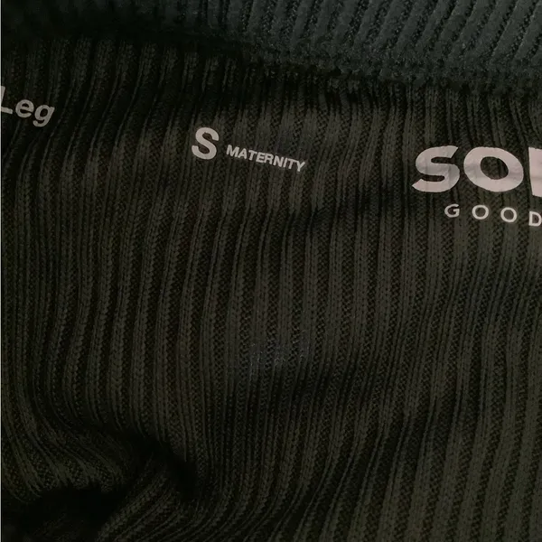 Sonoma Maternity Size S Goods For Life Black Over-The-Belly Wide Leg Pants. New - Image 7