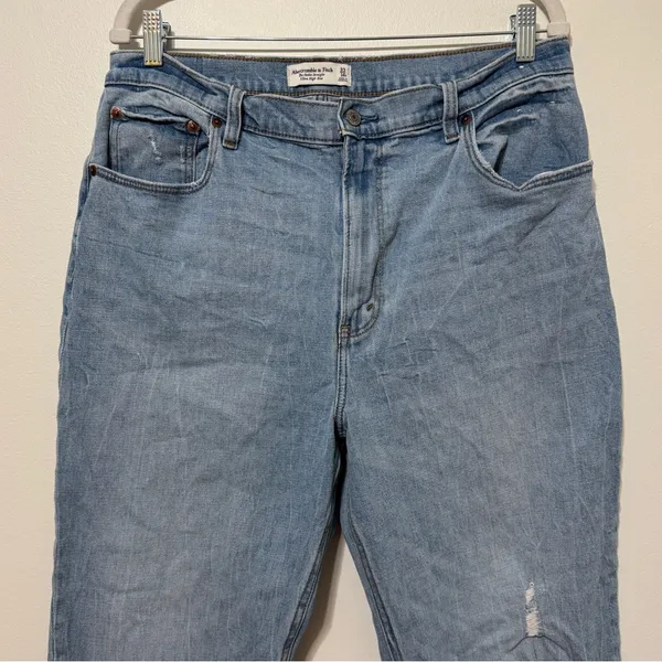 Abercrombie & Fitch The Ankle Straight Ultra High Rise Jeans Size 33 / 16 - Image 4