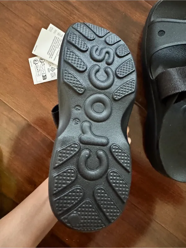 Crocs Kids' Black Platform Mary Jane Sandals - Image 4