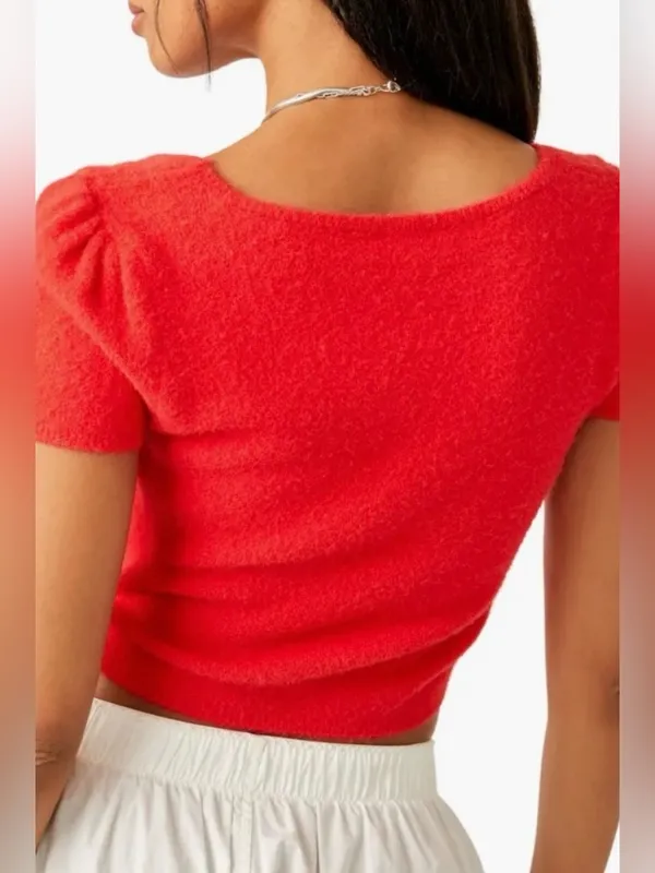 Free People Intimately Keep Me Warm Crop Sweater - Image 4