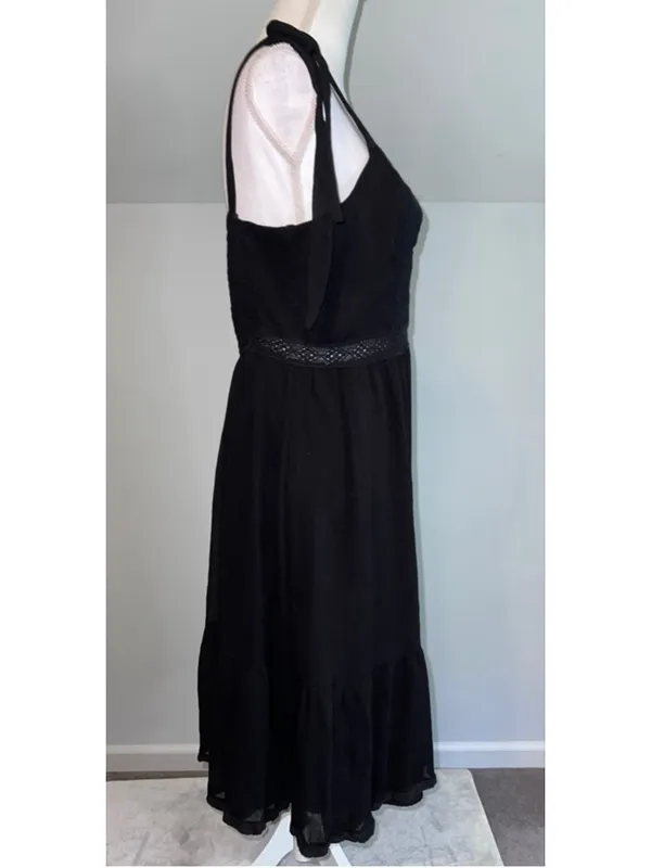 Abercrombie & Fitch Black Midi Dress M - Image 3