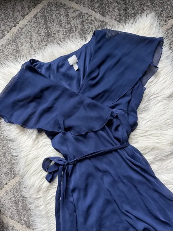 ASOS caped high-low dress - Image 3