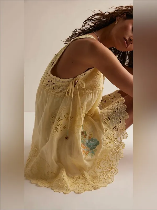 NWT Free People FP Intimately Eye Catcher Bloomsie Romper Double Butter - XS *IR - Image 4