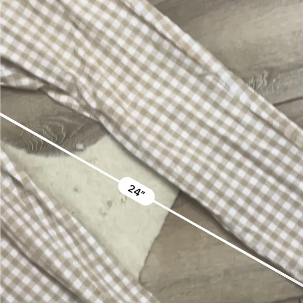 Urban outfitters tan white gingham pants - Image 5