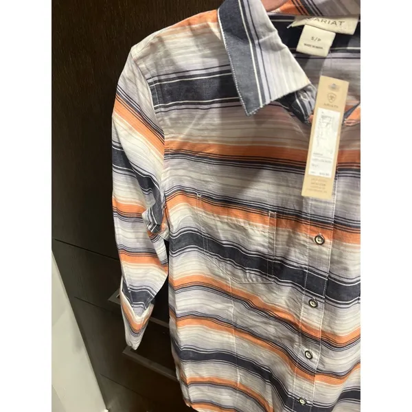Ariat "Lady Luck"‎ striped western shirt nwt size small - Image 3