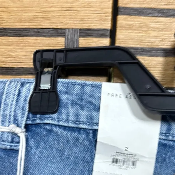 Free‎ Assembly Barrel Leg Jeans Size 2 Blue - Image 5