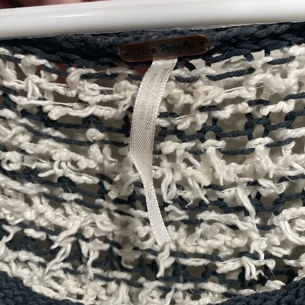 Free People stripe shag sweater size medium - Image 2