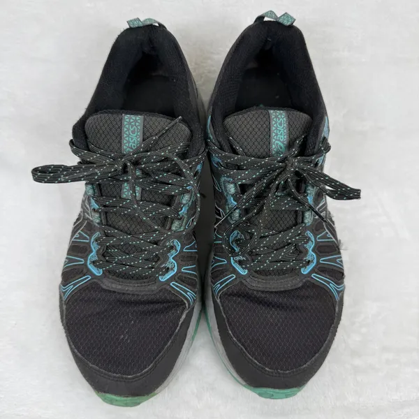 ASICS GEL-Venture 7 Womens Trail Running Shoes Black Aqua Green‎ 7.5 - Image 3