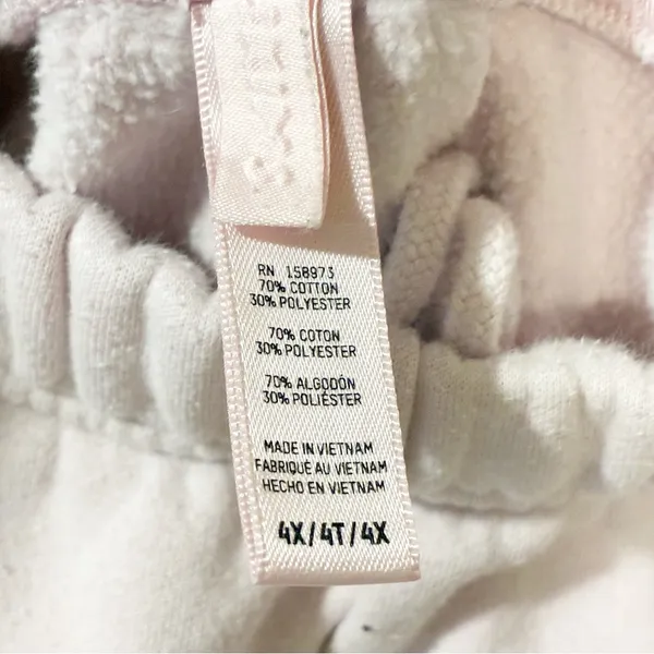 Skims Plus Size Pink Fleece Lined Pull On Sweatpants Size 4X‎ - Image 3