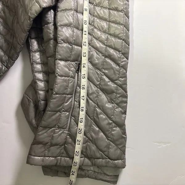 The North Face Womens ThermoBall Trekker Jacket Mid-Grey XS Full Zip Pakable - Image 12