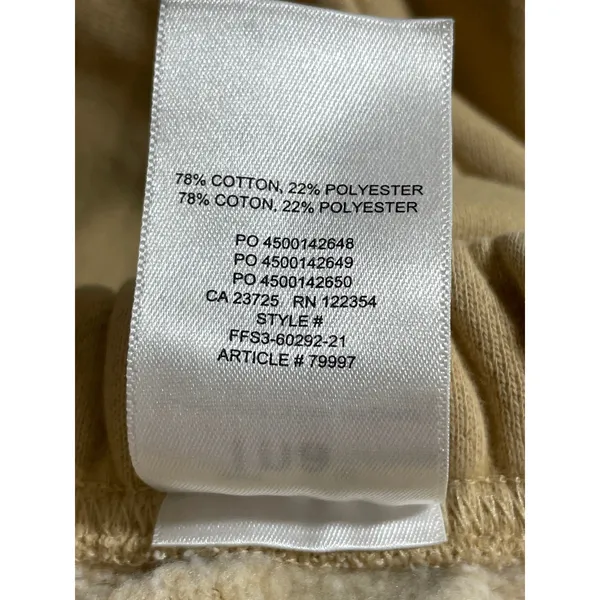 Aritzia TNA Cozy AF Tan Khaki Fleece High Rise Mini Lounge Sweat Shorts Size S - Image 6
