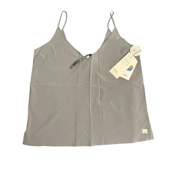 Vuori Villa V-Neck Cami Top Women's Size Size L Mallorca Gray New w/tag - Image 2