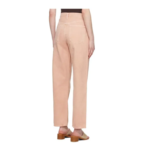 NWOT AGOLDE X FREE PEOPLE Pink Salt Criss-Cross Upsized Jeans - Image 4