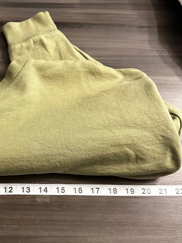 WeWoreWhat Womens Cropped Olive Green Sweatshirt Size Small - Image 9