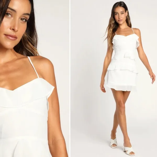 LULU's Sexy Bachelorette Engagement Bridal Shower Honeymoon Flirty Mini Dress - Image 2