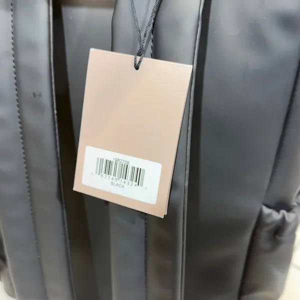 Hunter Original Topclip‎ Backpack NWT One Size Black Rubberized Water Resistant - Image 10