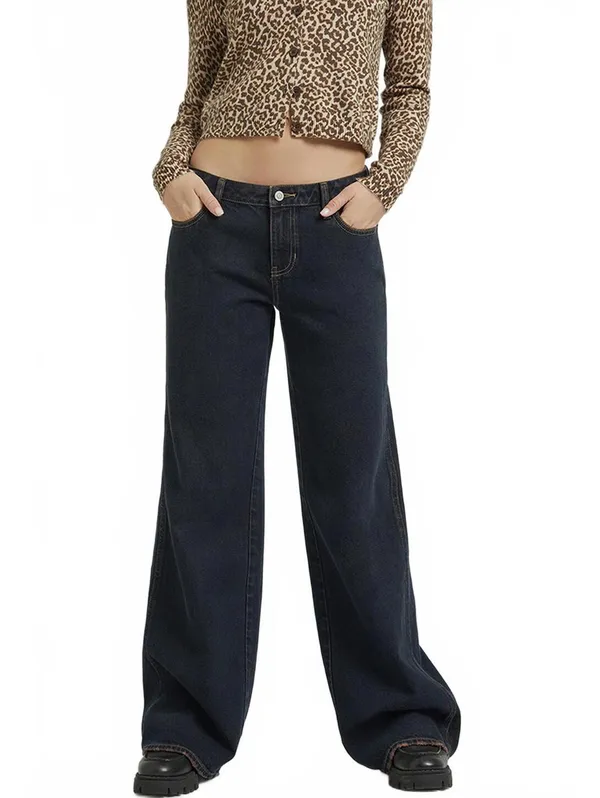 Pacsun Short Casey Low Rise Baggy Jeans Dark Indigo NWT Marli Size 31 Short - Image 2