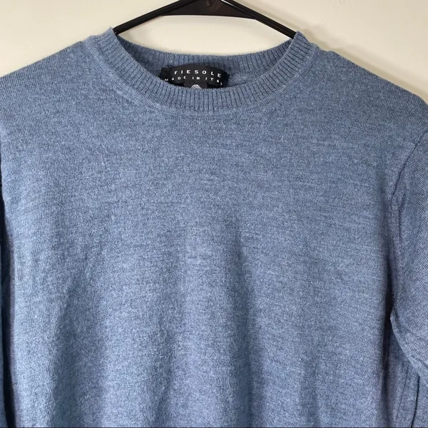 Fiesole‎ Gray Wool Long Sleeve Sweater Size M - Image 2