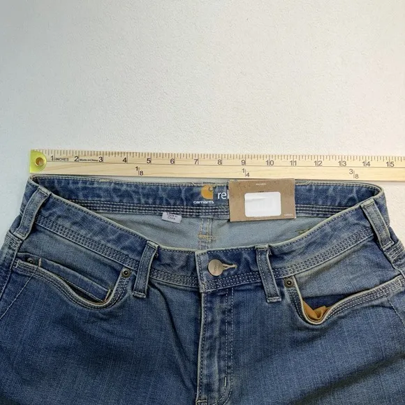 Carhartt Relaxed‎ Fit Rugged Flex Jasper Jeans. Women's Size 2 Regular size 6 - Image 6