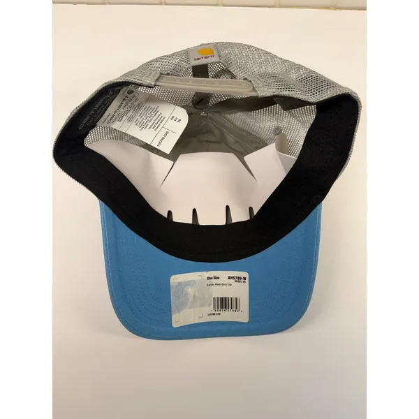 Carhartt Canvas Mesh-Back Cap Women OS Blue Force Trucker Hat AH5789-W - Image 6