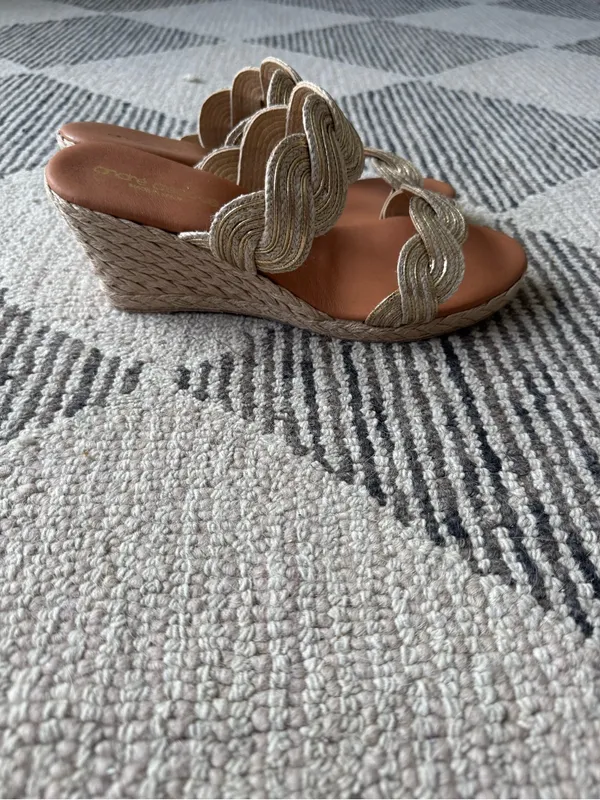 Andre Assous, Womens, Nolita Twist, Natural/Platino, 9, Medium brand new - Image 4