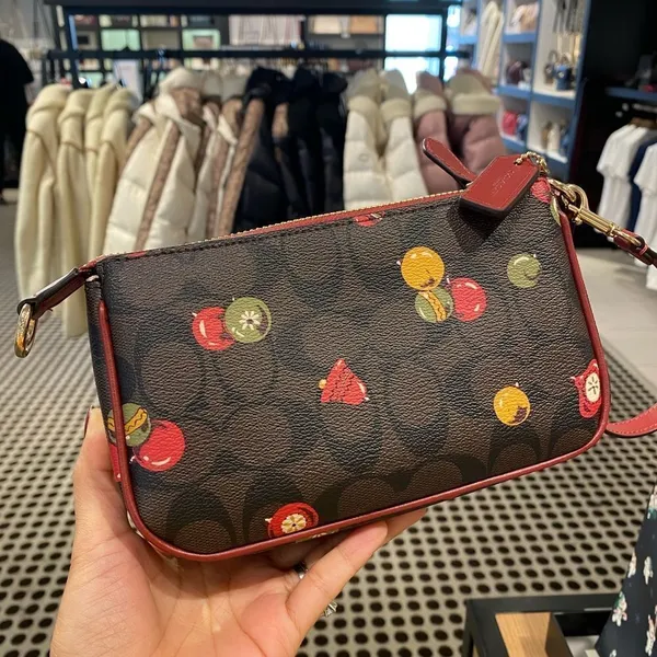 NWT Coach Nolita 19 In Signature Canvas wristlet With Ornament Print‎ - Image 4