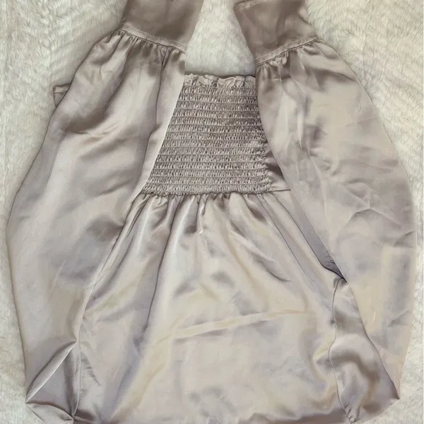 Abercrombie & Fitch Satin Blouse - Light Tan - Image 2