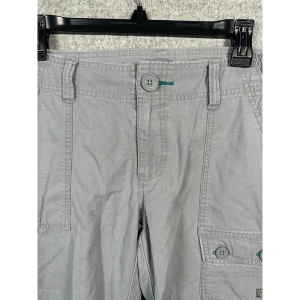 The North Face Capri Pants Womens Size 10 Gray Cargo Hiking Cotton Pockets‎ - Image 12