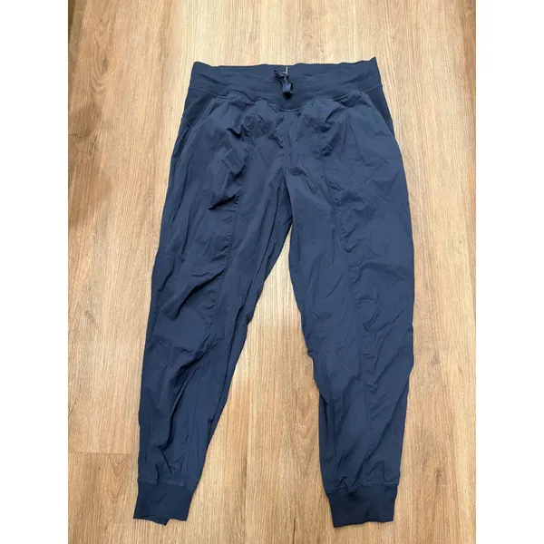 Lululemon dance studio Jogger Navy Blue Running Pants Size‎ 14 - Image 3