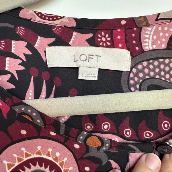 Loft Floral Patterned Women's Top - Image 2