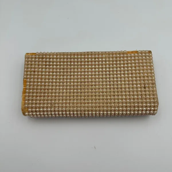 Vintage JR‎ Made in USA Beaded Clutch Purse Evening Bag Elegant Party - Image 3