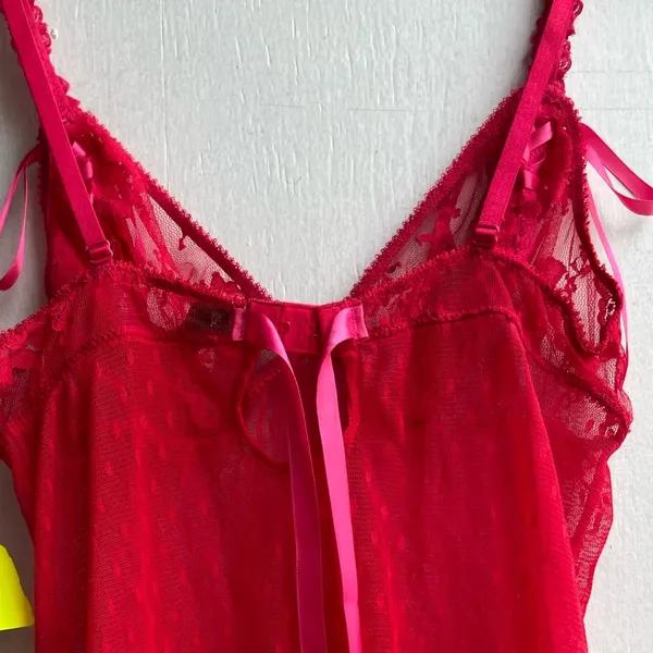 Victoria's Secrets Sexy Little Things Lace Babydoll Lingerie Top Size M A11 - Image 9
