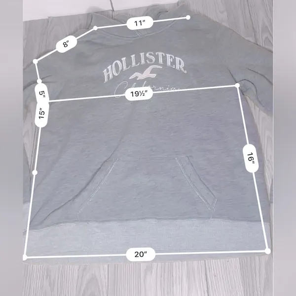 HOLLISTER Y2K Women’s Long Sleeve Embroidered Hoodie - Image 6