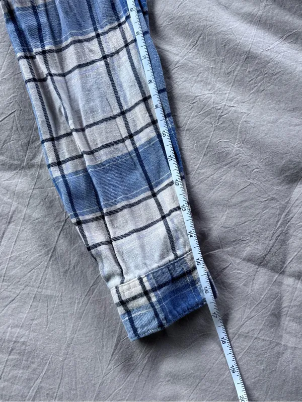 Urban Outfitters Blue & White Flannel - Image 7