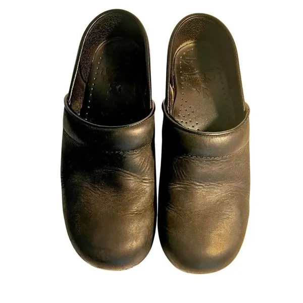 Dansko US 6 EU 36 Black Leather Slip On Clog Professional Classic Comfort - Image 4