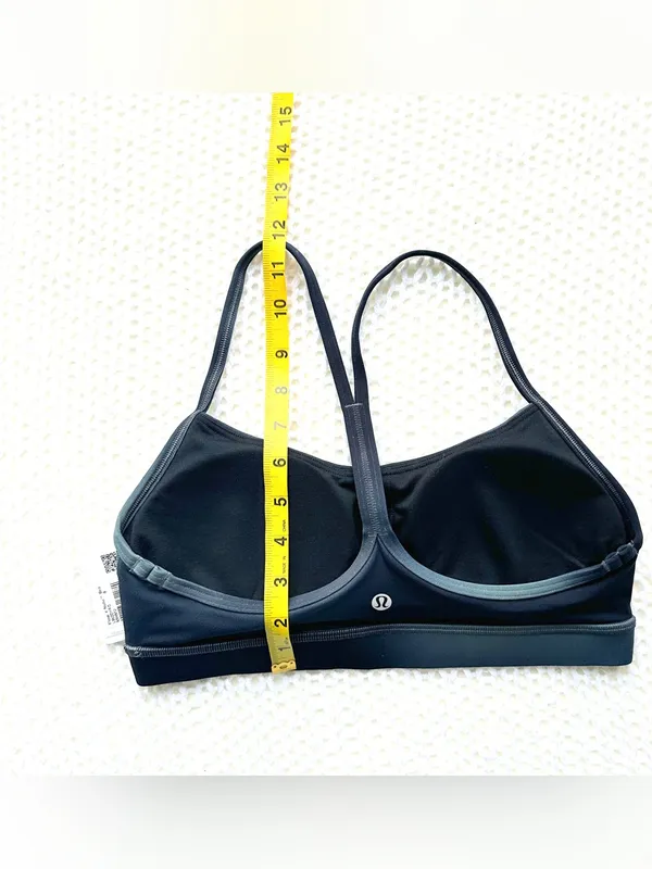 NWT Lululemon Flow Y Bra Nulu - Midnight Haze Mini Black Multi - 8 - Image 10