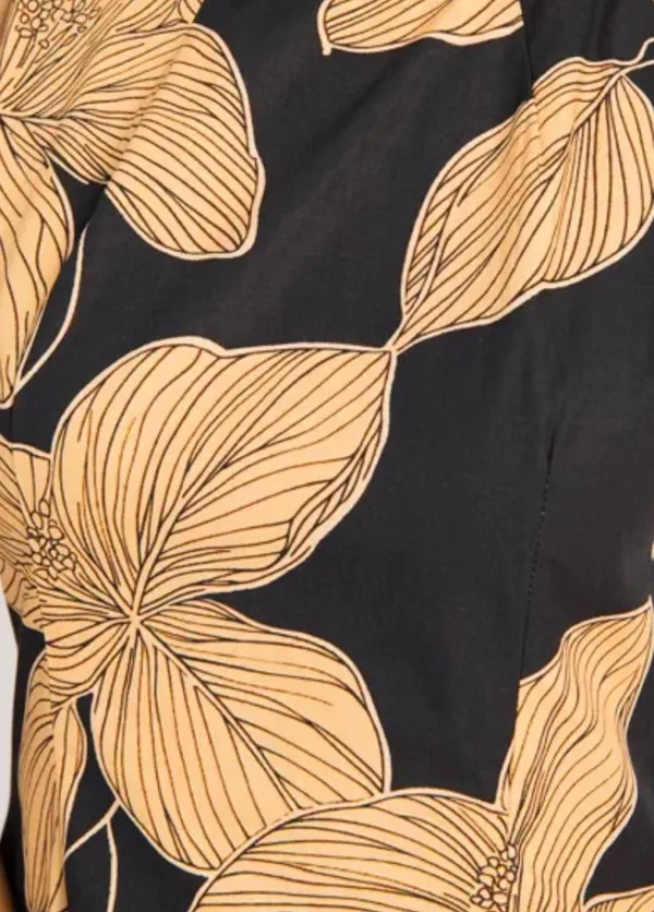 The Clothing Exchange Company NWOT Black and Tan Floral Dress - Image 3