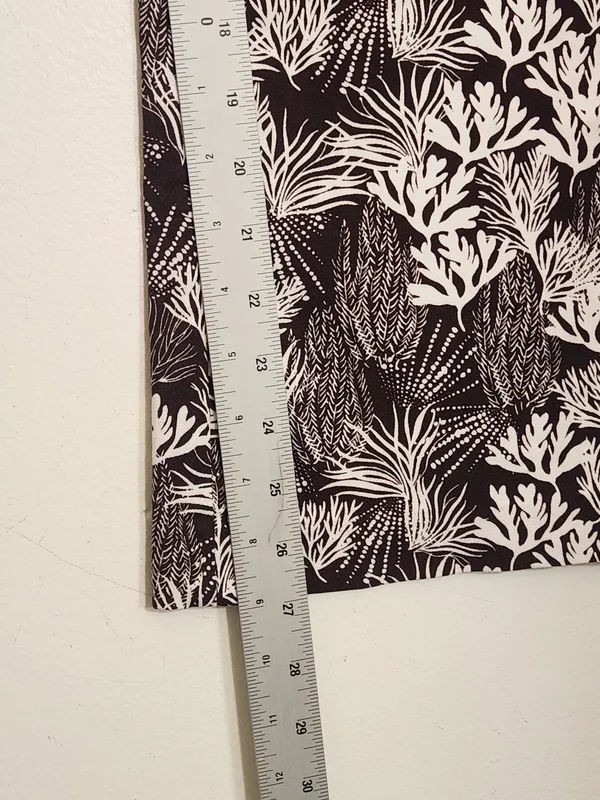 LOFT Brown and White Coral Print Cropped Bootcut Pants Size 2 - Image 8